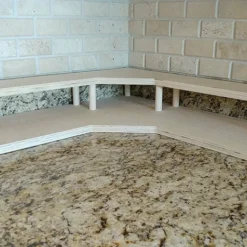 Counter Caddies™ - NATURAL Corner - Liquor/Wine Bottle Display -Endurance Sales natural corner liquor web3