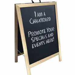 A-Frame Sidewalk Chalkboard Sign – Double Sided