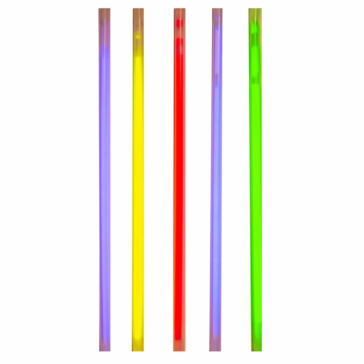 Neon Glow Straws - Multi 25 Pack 3 Neon Glow Straws - Multi 25 Pack