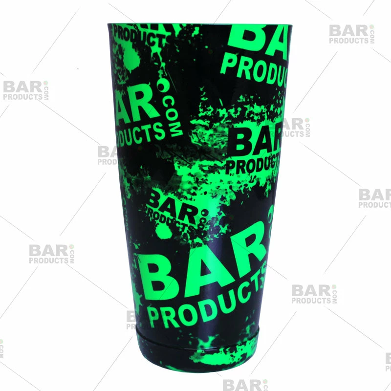 Cocktail Shaker Tin - Printed Designer Series - 28oz Weighted - NEON Grungy BPC Logo 9 Cocktail Shaker Tin - Printed Designer Series - 28oz Weighted - NEON Grungy BPC Logo - Image 7