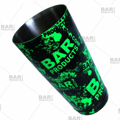 Cocktail Shaker Tin - Printed Designer Series - 28oz Weighted - NEON Grungy BPC Logo 7 Cocktail Shaker Tin - Printed Designer Series - 28oz Weighted - NEON Grungy BPC Logo - Image 5