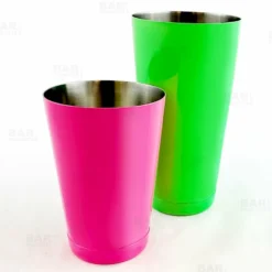 BarConic® Cocktail Shaker Set - 28oz / 18oz Weighted Tins - Neon Green / Neon Pink -Endurance Sales neon green pink shaker set bpc 2
