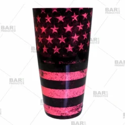 Cocktail Shaker Tin - Printed Designer Series - 28oz Weighted - NEON U.S. Flag 12 Cocktail Shaker Tin - Printed Designer Series - 28oz Weighted - NEON U.S. Flag -Endurance Sales neon pink cocktail shaker flag web 500