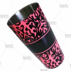 Cocktail Shaker Tin - Printed Designer Series - 28oz Weighted - NEON Swirls -Endurance Sales neon pink cocktail shaker swirls web1 bpc