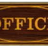 Office Wood Plaque Kolorcoat™ Sign 1 Office Wood Plaque Kolorcoat™ Sign -Endurance Sales office wood sign
