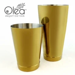 Olea™ Cocktail Shaker Set - Gold Plated - 2 Piece (28 And 16 Ounce Tins) -Endurance Sales olea 2p shaker set gold bpc 4