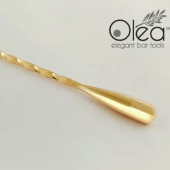 Olea™ Bar Set - Gold Plated - 4 Piece (Bar Spoon Tip Option) 18 Olea™ Bar Set - Gold Plated - 4 Piece (Bar Spoon Tip Option) -Endurance Sales olea gold bar spoon weighted tip 3