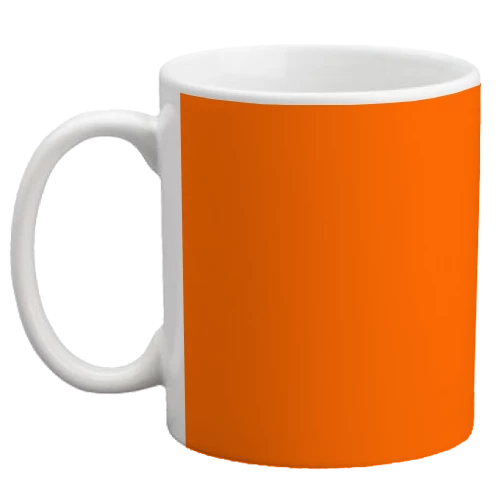 Custom Coffee Mug - Orange - 11 Ounce 3 Custom Coffee Mug - Orange - 11 Ounce