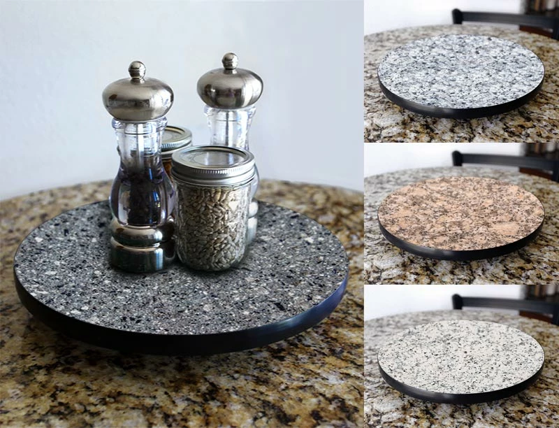 Lazy Susan - GRANITE Designs - 3 Different Sizes - For Kitchen Table Top 3 Lazy Susan - GRANITE Designs - 3 Different Sizes - For Kitchen Table Top