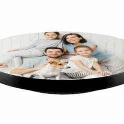 Wood Lazy Susan - Upload Your Photo - Personalized - Size Variations -Endurance Sales pic lazy susan front view