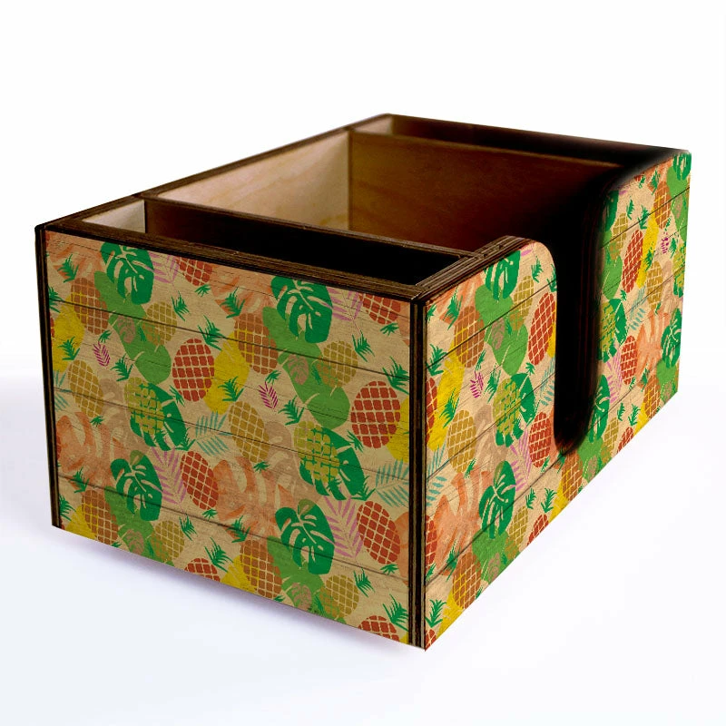Wooden Bar Caddy - Pineapple 5 Wooden Bar Caddy - Pineapple - Image 3