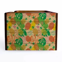 Wooden Bar Caddy - Pineapple 9 Wooden Bar Caddy - Pineapple -Endurance Sales pineapple napkin caddy web side