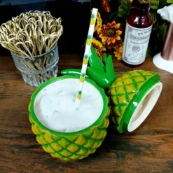 BarConic® Tiki Drinkware - Pineapple Stand - 14 Ounce -Endurance Sales pineapple stand tiki mug 4