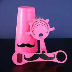 Mustache Bar Set - 3 Pieces -Endurance Sales pink mustache 3 piece