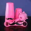 Mustache Bar Set - 4 Pieces -Endurance Sales pink mustache 4 piece