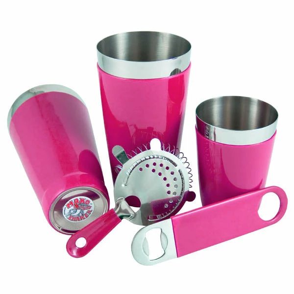 Vinylworks™ Bar Sets - Hot Pink - 4 Or 5 Piece 4 Vinylworks™ Bar Sets - Hot Pink - 4 Or 5 Piece - Image 2