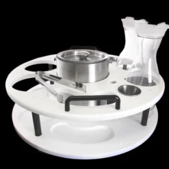 18 Inch Plastic Bottle Service Tray - Holds 2 Bottles 18 18 Inch Plastic Bottle Service Tray - Holds 2 Bottles -Endurance Sales plastic bottle service vip tray white club bucket carafes 1