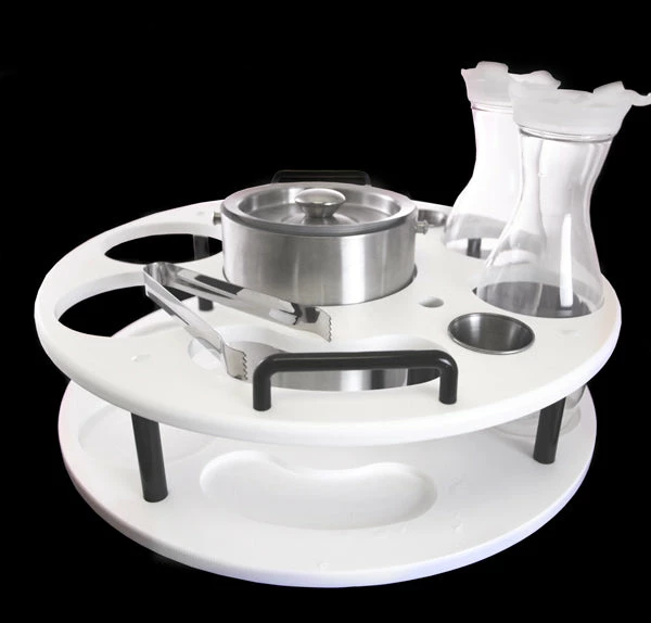 18 Inch Plastic Bottle Service Tray - Holds 2 Bottles 7 18 Inch Plastic Bottle Service Tray - Holds 2 Bottles - Image 5