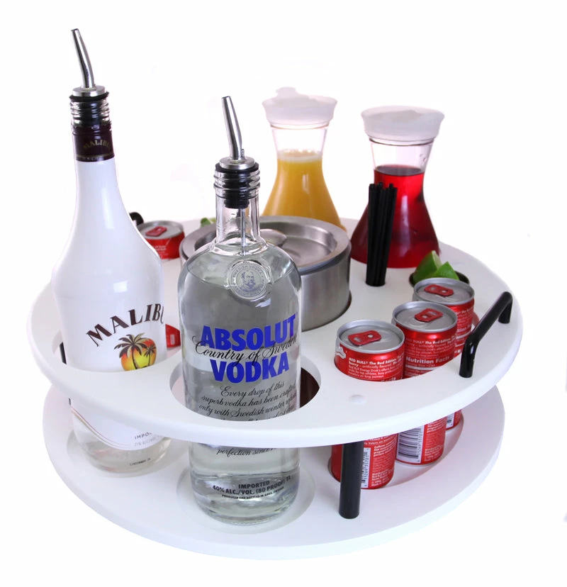 18 Inch Plastic Bottle Service Tray - Holds 2 Bottles 3 18 Inch Plastic Bottle Service Tray - Holds 2 Bottles