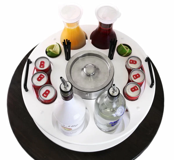18 Inch Plastic Bottle Service Tray - Holds 2 Bottles 6 18 Inch Plastic Bottle Service Tray - Holds 2 Bottles - Image 4