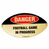 Danger - Football Shaped Wall Plaque -Endurance Sales plq fb danger
