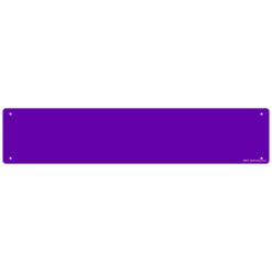 Kolorcoat™ Custom Metal Bar Sign - 24" X 5" - Purple
