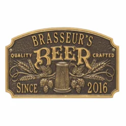 CUSTOMIZABLE Cast Aluminum Plaque - "Arch" Quality Crafted Beer -Endurance Sales quality crafted beer plaque bpc 9