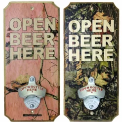 CAMO - Wall Mounted Wood Plaque Bottle Openers
