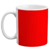 Custom Coffee Mug - Red - 11 Ounce -Endurance Sales red background coffee mug designer left