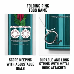 Customizable Wall Mounted Folding Ring Toss - Surf Shack 11 Customizable Wall Mounted Folding Ring Toss - Surf Shack -Endurance Sales ringtoss listing 2