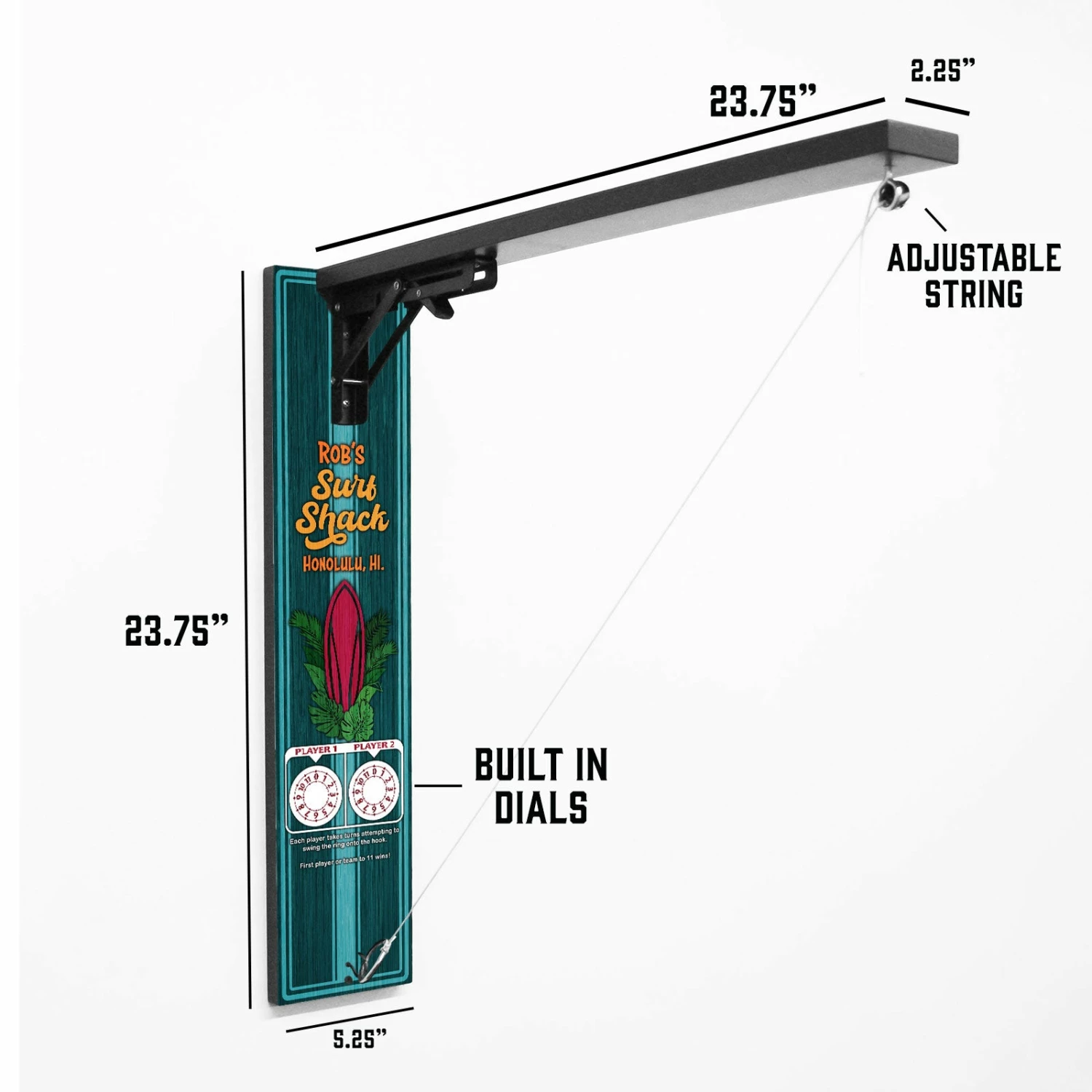 Customizable Wall Mounted Folding Ring Toss - Surf Shack 7 Customizable Wall Mounted Folding Ring Toss - Surf Shack - Image 5