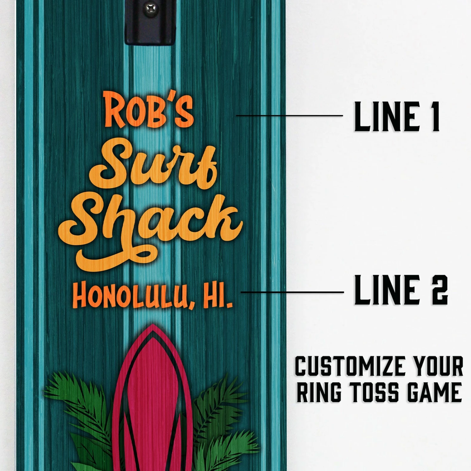 Customizable Wall Mounted Folding Ring Toss - Surf Shack 9 Customizable Wall Mounted Folding Ring Toss - Surf Shack - Image 7