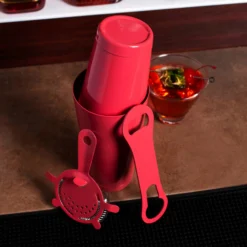 Rose Pink 4 Piece Bar Set With V-Rod® -Endurance Sales rose pink bar set scene2