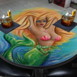 Blonde Mermaid Round Wooden Table Top - Two Sizes Available