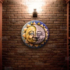 Moon And Sun Round Wooden Table Top - Two Sizes Available -Endurance Sales round table top with featured artist brian mohr moon and sun bpc 2