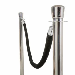 Chrome Stanchion Posts - Set Of 2 -Endurance Sales rs 33chr uswchrome and rope stanchion set main 2