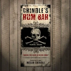 CUSTOMIZABLE Large Vintage Wooden Bar Sign - Rum Bar - 11 3/4" X 23 3/4" -Endurance Sales rum bar custom sign bpc 5