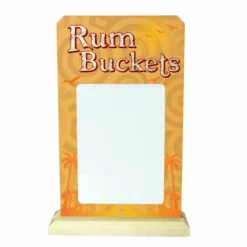 KolorCoat™ Wood Plaque Dry Erase Sign - Rum Bucket Specials