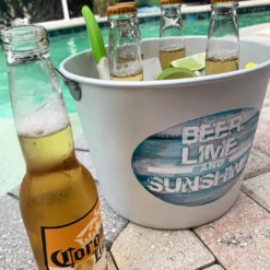 Summer Beer Bucket Kit -Endurance Sales sbbucket summer lime sunshine beer bucket pool