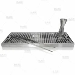 BarConic® Stainless Steel Drip Tray - Holes - 16" X 6" -Endurance Sales service dip tray ss