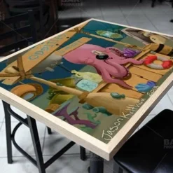 Shoptopus 24" X 30" Wooden Table Top - Two Types Available -Endurance Sales shoptopus 24 x 30 wooden table top with featured artist jason kilthau bpc 2 1