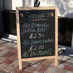 A-Frame Sidewalk Chalkboard Sign – Double Sided 13 A-Frame Sidewalk Chalkboard Sign – Double Sided -Endurance Sales sidewalk chalkboard web 1