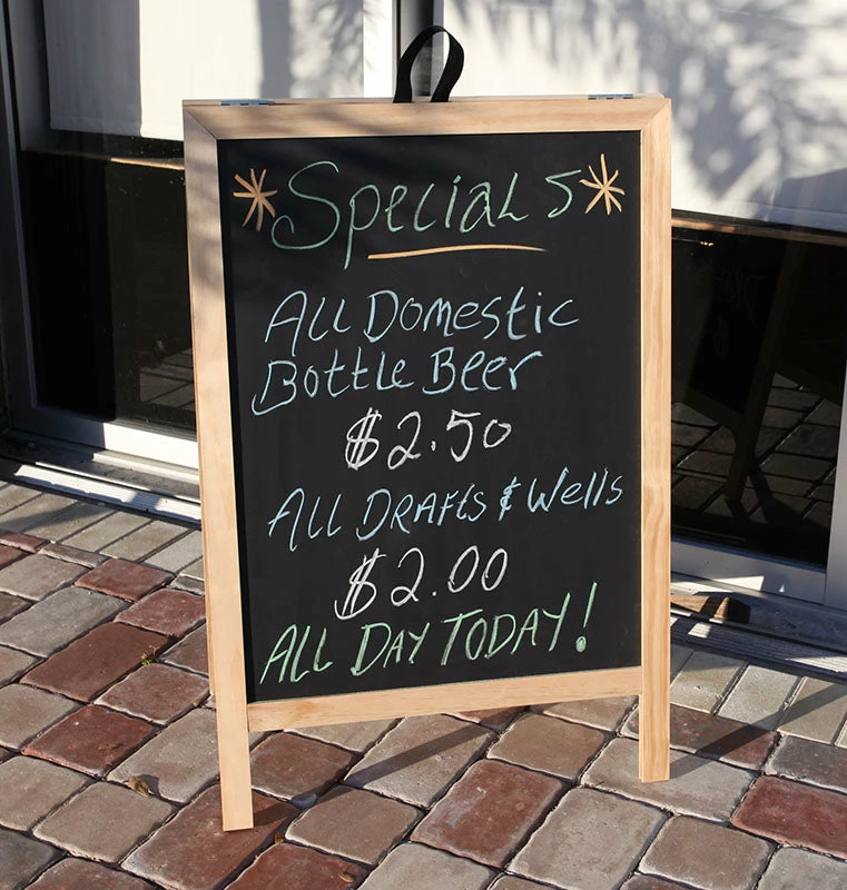 A-Frame Sidewalk Chalkboard Sign – Double Sided 7 A-Frame Sidewalk Chalkboard Sign – Double Sided - Image 5