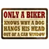 Only A Biker Kolorcoat™ Metal Bar Sign -Endurance Sales sign 12x18 dogshead web