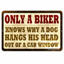 Only A Biker Kolorcoat™ Metal Bar Sign