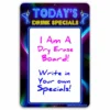Today's Drink Specials - Dry Erase Metal Bar Signs - Neon Themed -Endurance Sales sign 12x18 dry erase neon todays specials2a