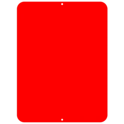 Kolorcoat™ Custom Metal Bar Sign - 9" X 12" - Red