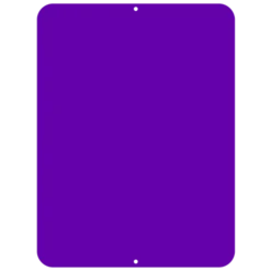 Kolorcoat™ Custom Metal Bar Sign - 9" X 12" - Purple