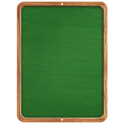 Kolorcoat™ Custom Metal Bar Sign W/ Frame - 9" X 12" - Green W/ Border