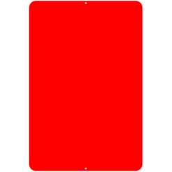 Kolorcoat™ Metal Custom Bar Sign - 12" X 18" - Red